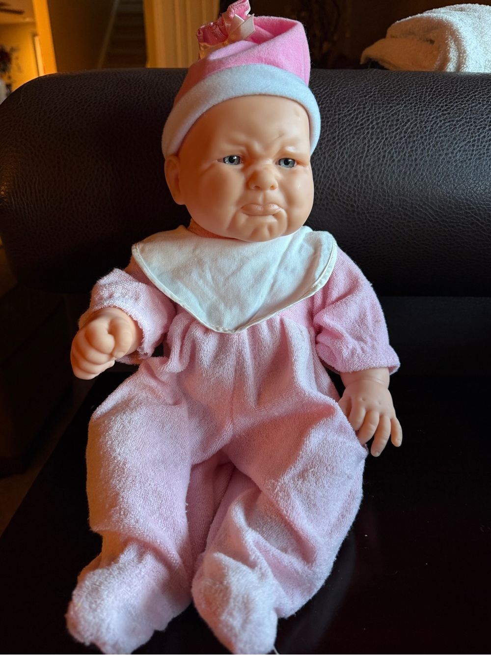 🦋 Vintage Berenguer JCToys Crying Pouting Baby Posable Doll Expressive Sad Face🦋